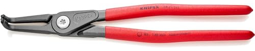 KNIPEX Präzisions-Sicherungsringzange für Innenringe, 48 21 J41 | Ring-Ø 85-140 mm, Spitzen-Ø 3,2 mm, gewinkelt 90°, Sprengringzange, Seegeringzange