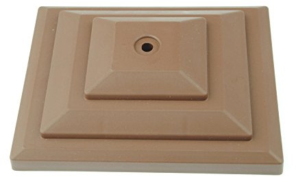 20 x Linic Plastic Fence Post Cap for a 4 x 3 (100mm x 75mm) Fence Post. Brown. Rot Proof. (GT0056). UK Made. Free UK Postage