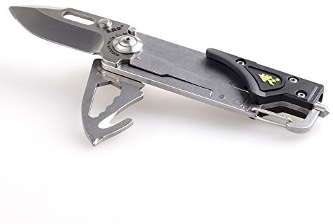 Sanrenmu 6050Luf-Ph-T4 Outdoor Acampada y Senderismo Multiusos Navajas de Bolsillo Cuchillo de Plegable