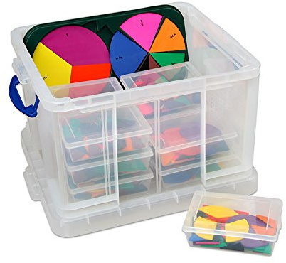 Betzold - Bruchrechen-Set in Aufbewahrungsbox - Mathematik Lehrmaterial Klasse