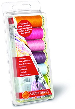 Gutermann Nähgarn, Polyester, Mehrfarbig, 16x2.3x6.8 cm