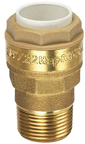 ITAP-FIT -IT615B100028- Messing-Steckverbinder gerade für Cu-Rohr Ø 28 mm x 1 Zoll AG - DVGW