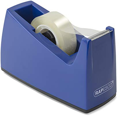 Rapesco 0774 Porta Nastro Adesivo 300 con Nucleo da 25 mm, Nastro Non Incluso, Blu