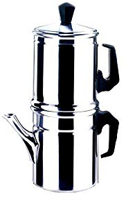 Ilsa Caffettiera Napoletana Diamante, Alluminio, Tazze 9, cl 60