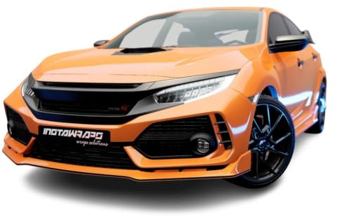 5ft x 2ft (10 Sq/ft) 3M GLOSS Bright Orange G54 Scotchprint Car Wrap Vinyl Film 1080 Series by 3M