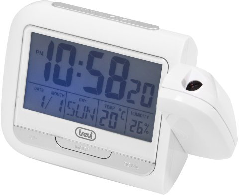 Trevi PJ 3027 - Despertador (Digital, 125 x 42 x 88 mm, AA, Color Blanco)