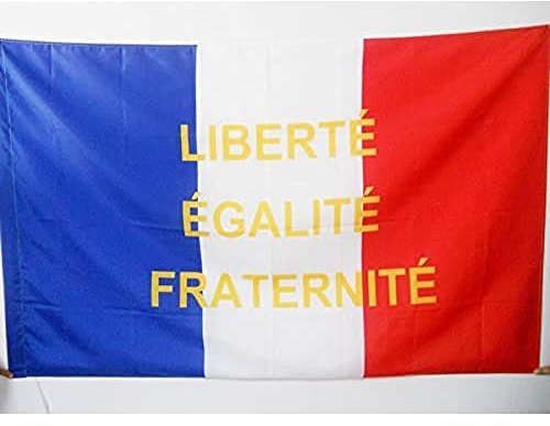 AZ FLAG Drapeau France Liberté Egalité Fraternité 150x90 cm Fourreau | Usage intérieur et extérieur Drapeau décoratif français coutures doubles et bords renforcés avec fourreau pour mât