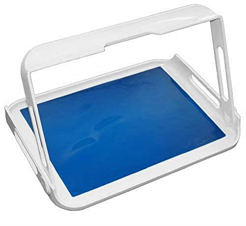 HOMECRAFT Freehand Tray with Non-Slip Mat, Requires Only One Handed Carrying, Safely Carry Items with Unique Foldaway Handle, Mat Secures the Contents on the Tray, Allows for Additional Assistance