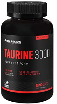 Body Attack Taurine 3000, 90 Kapseln, 1er Pack (1 x 105 g)