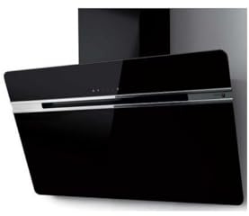 TURBOAIR Hotte decorative murale THUNDER BL 90 cm Pan Incliné Noire Recyclage