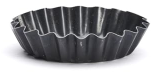 DE BUYER -5356.09 -tourtiere hte cannelee tole bleue 9cm, Blue