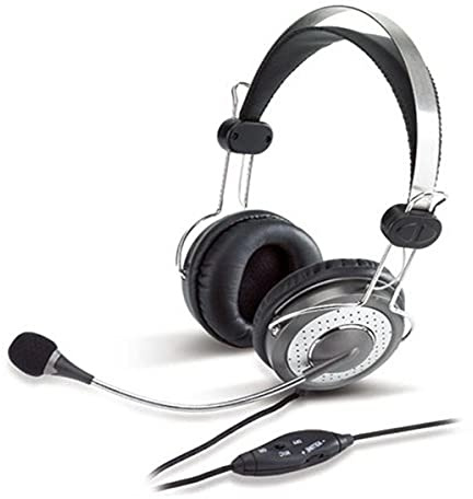 Genius HS-04SU - Auriculares de diadema abiertos (con micrófono y control remoto)