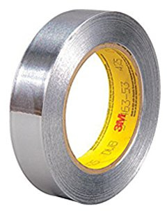 3M 425 Aluminum Foil Tape, 60 yds Length x 1 Width, Silver