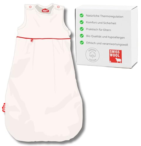 4 säsonger Bio Baby sovsäck 70 cm (0-6 M och 2 andra storlekar) i många söta mönster - andningsbar babysovsäck för en god natts sömn med Zizzz
