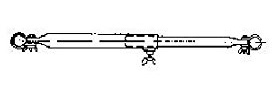 Piper Dachauflagestange Stahl 22 mm 215-300 cm