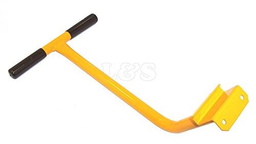 Belle Faucet Handle, Handle Assembly, Alloy Steel, Yellow, Chrome Finish, Classic Style, Ambidextrous, ABS Material, Fits Belle Minimix 130, OEM No. 901/14800