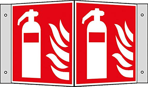 Format 4044589368447 – Winkelschild 200 x 200 mm nl Alu feuerlñscher ISO