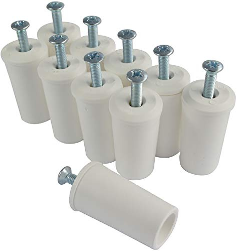 Rollladenstopper Anschlagstopper Rolladen, Weiß offen, 10 Stück (5 Paar)