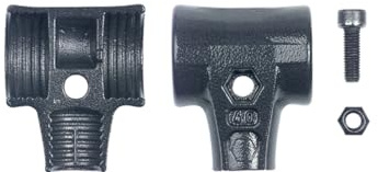 Wiha Hammerschalen Set mit Schraube und Sicherungsmutter für Safety Schonhammer (26669) 40 mm