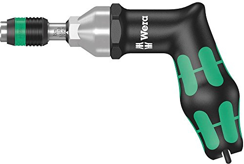 Wera 7442 Kraftform Pistolengriff, einstellbarer Drehmomentschraubendreher mit Rapidaptor Schnellwechselfutter, 1/4 Zoll, 3-6 Nm, 1 Stück, 05074702001