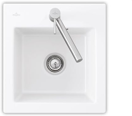 Villeroy & Boch Subway 45 XS Weiß (alpin) - 6781 01 R1 Keramikspüle Handbetätigung
