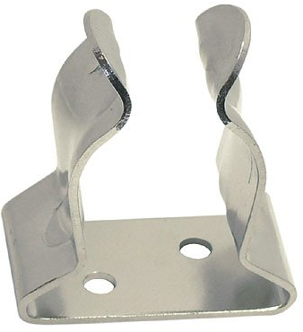 Bootshakenhalter Clip Schelle Klemme Ø 30-37 mm Halterung für Bootshaken, Paddel, Doppelpaddel Rohr, Edelstahl, Ruderhalter, Rohrklemme, Rohrclip