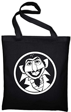 STYLETEX23 Graf Zahl Fun Jutebeutel Baumwolltasche, schwarz