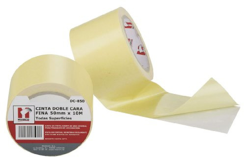 MIARCO 5322 - Cinta doble cara fina para superficies lisas DC-850 ETI - Polipropileno Miarco 50mm x 10m