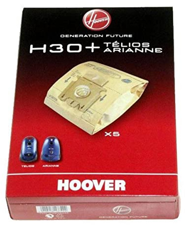 Hoover Telios Arianne H30+ Lot de 5 sacs d'aspirateur cylindriques