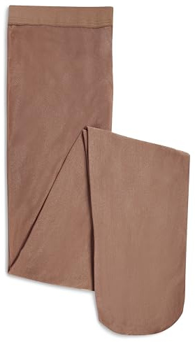 Danskin Women's Shimmery Footed Tights, Toast, B