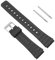OcioDual Watch Band Replacement Strap Compatible with Casio F91W F-91W Black Resin Wrist Watchstrap with Pins Metal Buckle TPU Silicone Watch Replacement Universal Strap