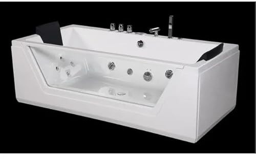 Bagno Italia Vasca da bagno Idromassaggio da 185x90 cm due posti 10 idrogetti cromoterapia bluetooth
