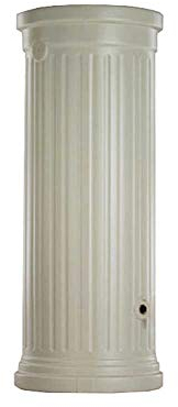 GARANTIA Säulentank Regentonne 330 Liter sandbeige - Wassertank, Regenfass, Regenwassertonne, Wasserbehälter, Fass, Regenwassertank, Wasserfass, Wassertonne, Wassertonnen für Garten