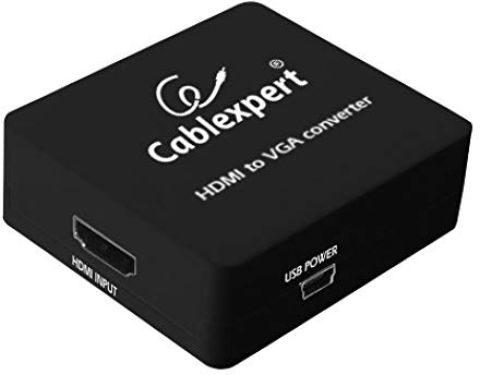Gembird HDMI/VGA HDMI Konverter VGA, 3,5 mm, Schwarz, Kabel Schnittstelle/Gender Adapter – Kabel Schnittstelle/Gender Adapter (VGA, 3,5 mm, HDMI, männlich/weiblich, Schwarz, 66 mm, 55 mm)