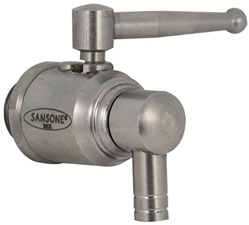 SANSONE RUBINETTO SALVAGOCCIA DA 1/2 INOX AISI 303 A LEVA