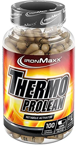 IronMaxx Thermo Prolean - 100 Kapseln | Hochwertiger Thermogenese-Komplex | Unterstützt Energiestoffwechsel und normale Fettverbrennung | Laktosefrei