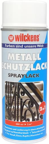 Wilckens Metall-Schutzlack Spray 2in1, 400 ml, Weiß