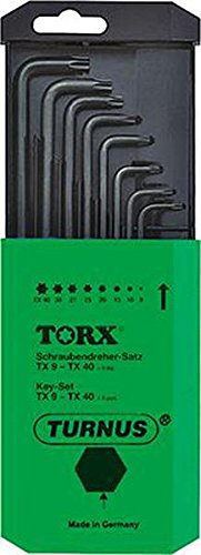 TORX®-Winkelschraubendreher-Satz, TX9-TX40, 8-teilig, lang, TURNUS