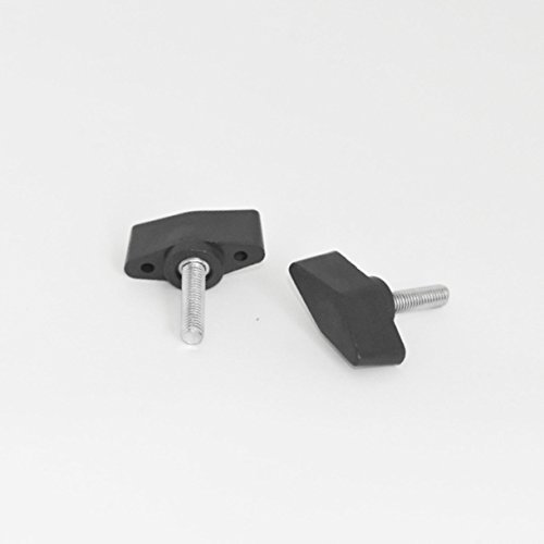 Ajile-2 pezzi-Farfalla vite di bloccaggio, regolazione-Vite in acciaio zincato diametro 5 mm, lunghezza: 20 mm