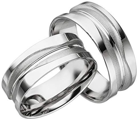JC SILBER TRAURINGE 925 STERLING EHERINGE S012 (PAARPREIS)