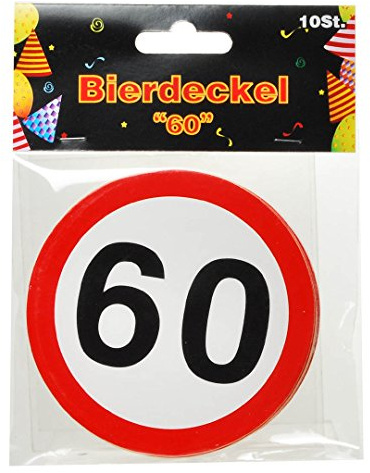 Udo Schmidt Bierdeckel zum 60.Geburtstag 10 Stk