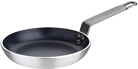 Vogue Aluminium Non-Stick Teflon Blinis Pan 15cm - Designed for Making Pancakes, Fried Eggs S340