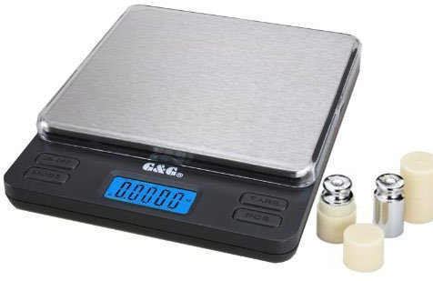 G&G LS 300g/0,01g+ Kalibriergewicht Feinwaage Taschenwaage Digitalwaage Goldwaage Münzwaage Extra Große WiegeflächeExtra Große Wiegefläche