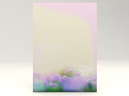 Motivpapier Storchenschnabel Blumen, 100 Blatt Motivpapier DIN A4, 90g/qm