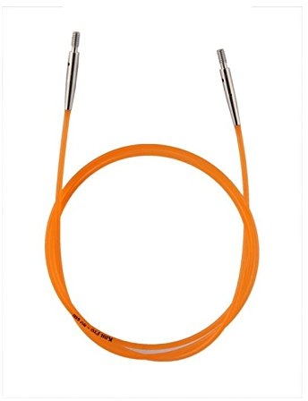 KnitPro Seile neu (farbig/Color) für Nadelspitzen, Endkappen + Schlüssel (56 cm Seillänge für eine Gesamtlänge von 80 cm)