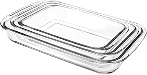 Ibili 480700 - Set 3 Fuente Horno Rectangular Kristall