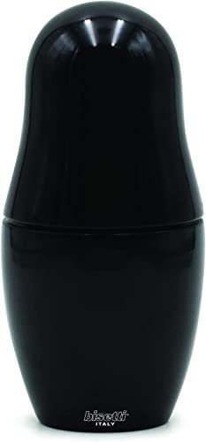 Bisetti 33725 Matryoshka-Macinaspezie Laccato Nero, Beechwood