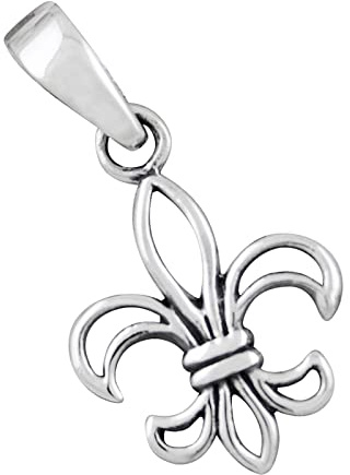 AFP Fleur de Lys, petit Pendentif en argent 925