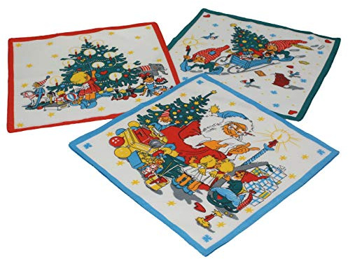 Betz 12-pack barnnäsdukar i olika motiv och storlekar, Design 10, 26x26cm