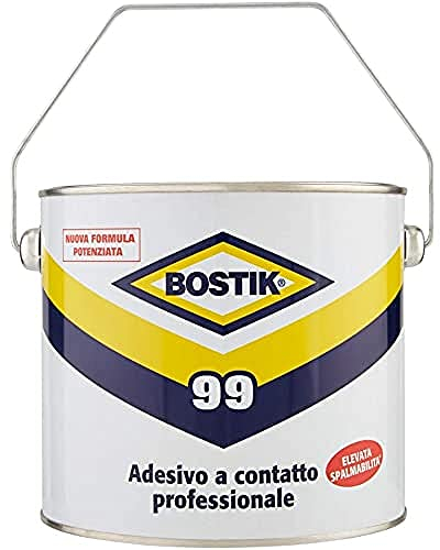 Bostik 99 adesivo a contatto professionale super forte e resistente latta 1800ml giallo
